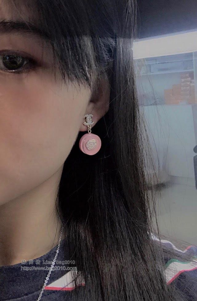chanel耳環 早春新款 小香樹脂耳環 香奈兒耳釘  gzsc1383